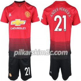Koszulka Manchester United Ander Herrera 21 Dziecięca Główna 2018-2019 - Koszulki Piłkarskie